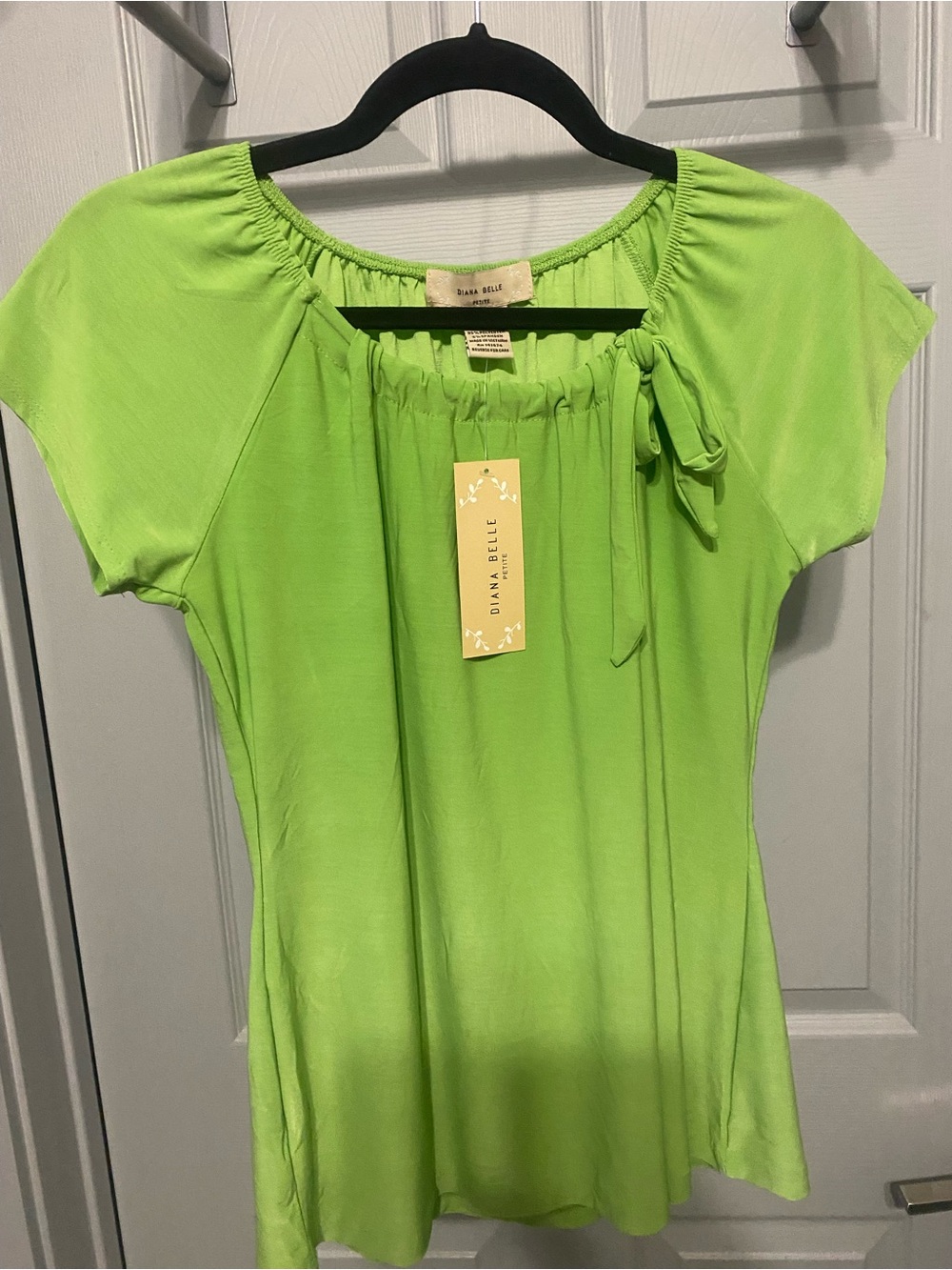 Lime Green Short Sleeve Top